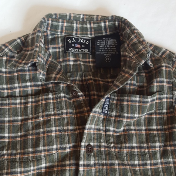 🆕U.S. Polo Assn. Button Down Shirt Toddler Boys - Picture 2 of 4